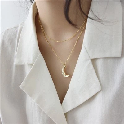 Collier Lune en argent sterling